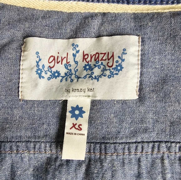 Denim Button Down Shirt Sz. XS - Picture 4 of 4